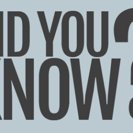 Did you know…